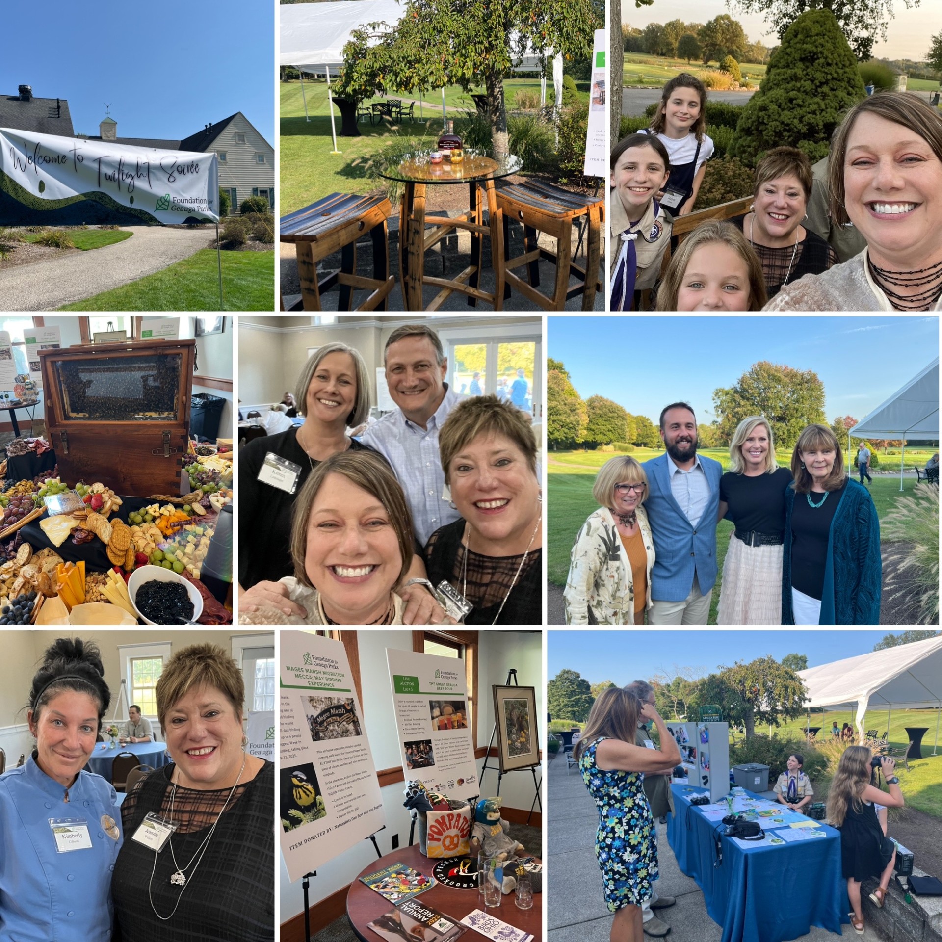Photo collage of attendees at FGP's fundraiser event - Twilight Soiree