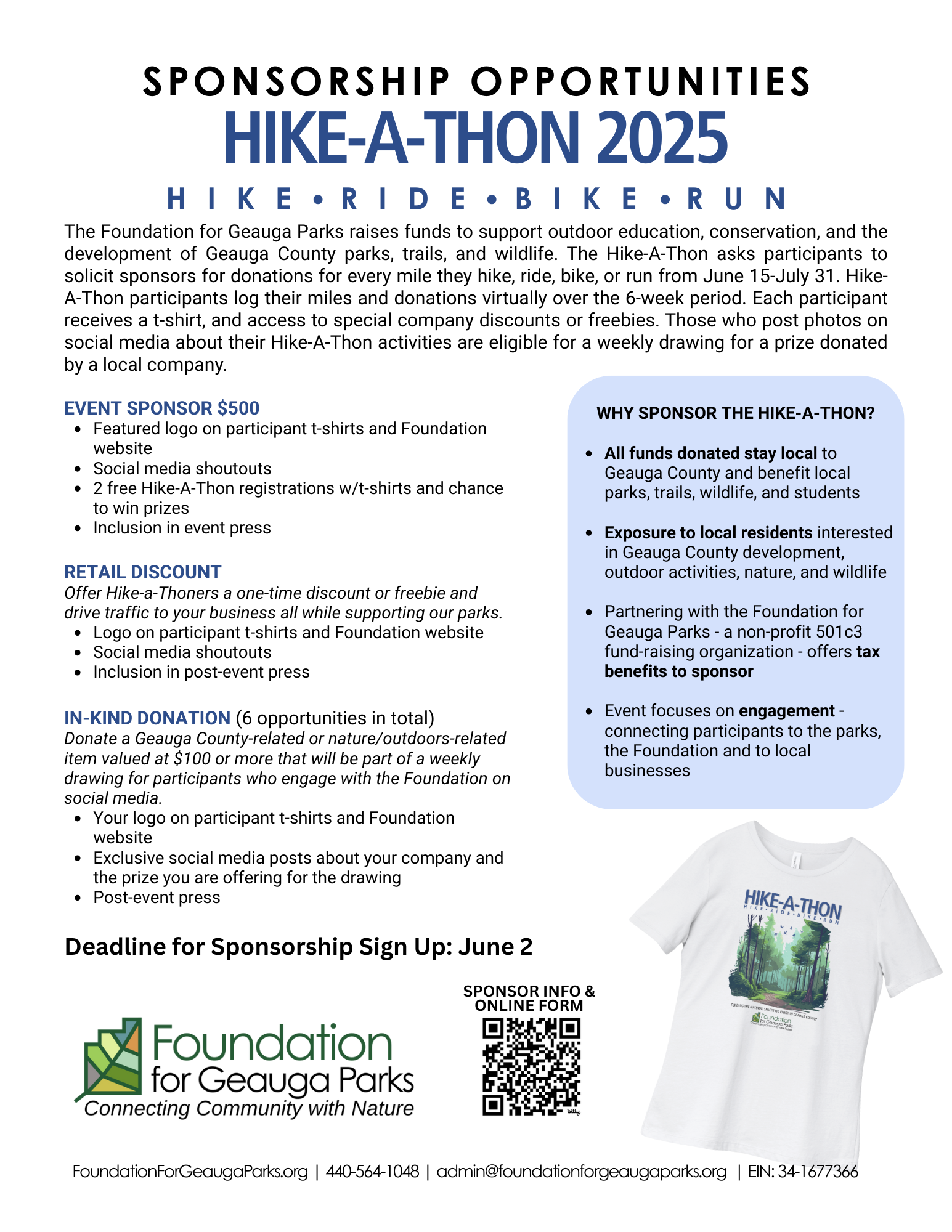 Sponsorship Info Sheet